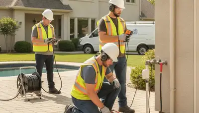 Chicago, IL plumber inspecting a home for hidden leak detection and pipe damage