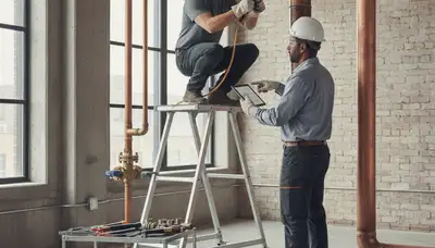 Chicago, IL plumber repairing pipes for a residential plumbing service call