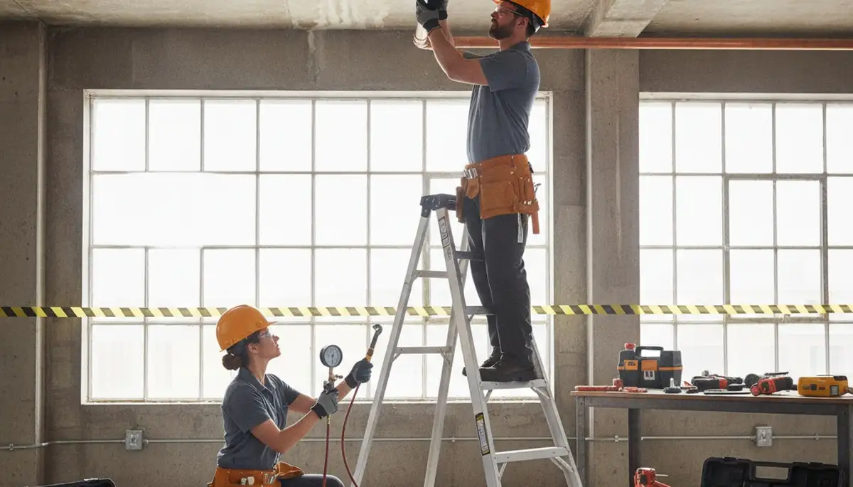 Chicago, IL plumber repairing a home pipe to prevent leaks and freeze damage