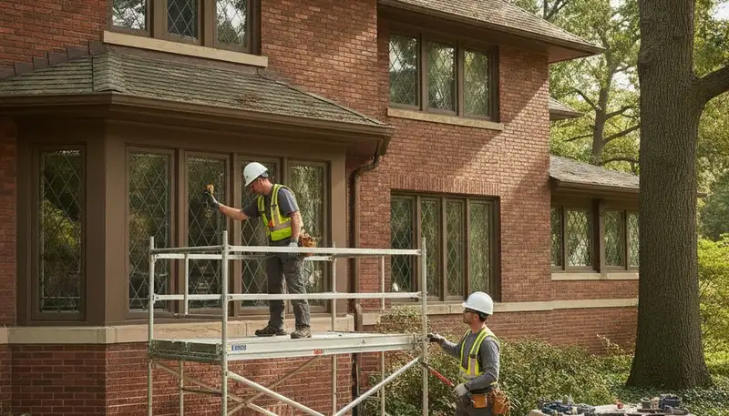 Chicago, IL plumber servicing a residential pipe repair for a plumbing-repair business